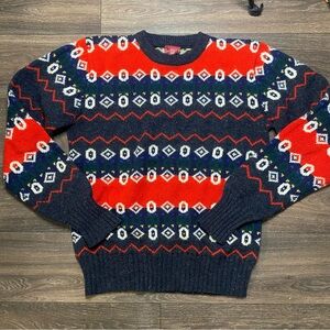 Vintage Nordstrom Men’s Sweater Wool Funky Print